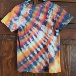 Upcycled-Tie-Dye kids tee shirt